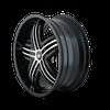 ENTICE 368 GLOSS BLACK/MACHINED FACE 24X9.5 6-135/6-139.7 30mm 106mm - image 2