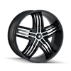 ENTICE 368 GLOSS BLACK/MACHINED FACE 20X8.5 6-132/6-139.7 30mm 108mm - image 1