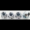 Open End Bulge Conical Lug Nuts Thread: 12mm x 1.5 - image 3