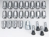 Bulge Acorn Lug Nut & Lock Kit Thread: 12mm x 1.5" - image 1