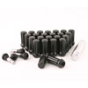 Black Closed End Spline Lug Nut Kit 14mm x 1.50 24 Lug Kit - image 1