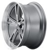 Ridler 606 Series Grey w/Milled Spokes & Diamond Lip Wheel Size: 20" x 10" - image 2