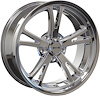 Ridler 606 Series Chrome Wheel Size 17" x 7" - image 1