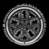 610-Series Wheel, Size: 20" x 8.50", Bolt Pattern: 5 x 120.650 mm [Finish: Grey w/ Polished Lip] - image 2