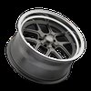 610-Series Wheel, Size: 20" x 8.50", Bolt Pattern: 5 x 120.650 mm [Finish: Grey w/ Polished Lip] - image 3
