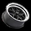 610-Series Wheel, Size: 17" x 7", Bolt Pattern: 5 x 120.650 mm [Finish: Matte Black w/ Polished Lip] - image 3