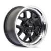 610-Series Wheel, Size: 17" x 8", Bolt Pattern: 5 x 120.650 mm [Finish: Matte Black w/ Polished Lip] - image 1