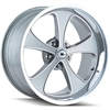 Ridler 645 Series Grey w/Polished Lip Wheel Size: 20" x 10" - image 1