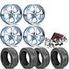 Ridler 645 Series Chrome Wheel and Tire Kit 1967-79 A/F/X-Body Cars* Includes: - image 1