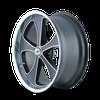 Ridler 645 Series Matte Black w/Polished Lip Wheel Size: 18" x 8" - image 3