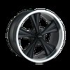 Ridler 651 Series Matte Black w/Machined Lip Wheel Size: 20" x 10" - image 2