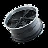 Ridler 651 Series Matte Black w/Machined Lip Wheel Size: 20" x 10" - image 4