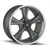 Ridler 651 Series Grey w/Machined Lip Wheel Size: 22" x 9-1/2" - image 1