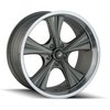 Ridler 651 Series Grey w/Machined Lip Wheel Size: 22" x 9-1/2" - image 1