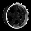 Ridler 695 Series Matte Black w/Machined Lip Wheel Size: 17" x 7" - image 2