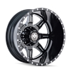 MAYHEM 8101 REAR BLACK/MILLED SPOKES 22x8.25 8-165.1 -160mm 116.7mm - image 1