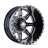 MAYHEM 8101 REAR BLACK/MILLED SPOKES 22x8.25 8-165.1 -160mm 121.3mm - image 1