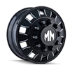 MAYHEM 8180 FRONT BLACK/MILLED SPOKES 22x8.25 10-285.75 169mm 220.1mm - image 1