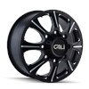 CALI OFFROAD 9105 FRONT BLACK/MILLED SPOKES 22x8.25 8-165.1 127mm 116.7mm - image 1