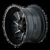DISTORTED 9106 SATIN BLACK/MILLED SPOKES 20X9 6-120/6-139.7 18mm 78.10mm - image 2