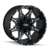 OBNOXIOUS 9107 SATIN BLACK/MILLED SPOKES 20X9 8-180 0mm 124.1mm - image 1