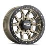 DT-1 9303 Wheel Size: 17 X 9" Bolt Pattern: 5-127 [SATIN GOLD W/SIMULATED RING] - image 1