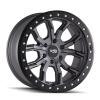DT-1 9303 Wheel Size: 17 X 9" Bolt Pattern: 5-127 [MATTE GUNMETAL W/SIMULATED RING] - image 1