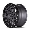 DT-1 9303 Wheel Size: 17 X 9" Bolt Pattern: 5-127 [MATTE GUNMETAL W/SIMULATED RING] - image 2