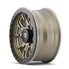 DT-1 9303 Wheel Size: 17 X 9" Bolt Pattern: 6-139.7 [SATIN GOLD W/SIMULATED RING] - image 2