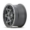 THEORY 9305 Wheel Size: 17 X 9" Bolt Pattern: 6-135 [MATTE BLACK W/SIMULATED RING] - image 2