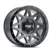 THEORY 9305 Wheel Size: 17 X 9" Bolt Pattern: 8-165.1 [MATTE GUNMETAL W/SIMULATED RING] - image 1