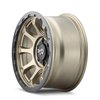 DRIFTER 9307 Wheel Size: 17 X 8.5" Bolt Pattern: 6-139.7 [MATTE GOLD W/SIMULATED RING] - image 2