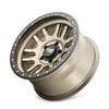 CANYON PRO 9309 Wheel Size: 17 X 9" Bolt Pattern: 5-127 [SATIN GOLD W/SIMULATED RING] - image 3