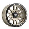 CANYON PRO 9309 Wheel Size: 17 X 9" Bolt Pattern: 5-139.7 [SATIN GOLD W/SIMULATED RING] - image 1