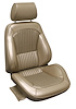 1968 Ford Mustang Standard Interior Turquoise Touring II Preassembled Reclining Front Bucket Seats - image 1