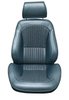 1969 Ford Mustang Standard Interior Black Touring II Preassembled Reclining Front Bucket Seats - image 2