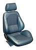 1969 Ford Mustang Standard Interior Dark Red Touring II Preassembled Reclining Front Bucket Seats - image 1