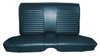 1968 Ford Mustang Fastback Standard-Deluxe Interior Front and Rear Bench Seat Upholstery Set - image 2