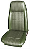 1971-1973 Ford Mustang Convertible Deluxe Interior Front Bucket and Rear Bench Seat Upholstery Set - image 1