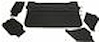 1968-69 El Camino Ribbed Grain Deluxe Headliner Kit 3 BOW  T=BLACK I=H-600 - image 1