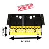 501977 WTS 24 in. Retractable Step, Fits Select Ford Transit-150/250/350/350 HD; Rear Door [XP3 Black/XP7 Safety Yellow] - image 3