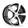 3190-7704M20 TR9 Series Wheel [Size: 17" x 7"] Gloss Black Machined - image 1