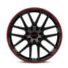 3260-2814BR TR60 Series Wheel [Size: 20" x 8.5"] Gloss Black With Red Ring - image 3