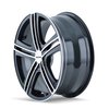 3262-8709B TR62 Series Wheel [Size: 18" x 7.5"] Gloss Black Machined - image 2