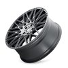 3278-8844TM40 TR78 Series Wheel [Size: 18" x 8"] Matte Black Brushed With Dark Tint - image 3