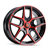 3279-2965BRT35 TR79 Series Wheel [Size: 20" x 9"] Gloss Black Machined With Red - image 1