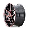 3279-8865BRT35 TR79 Series Wheel [Size: 18" x 8"] Gloss Black Machined With Red - image 2