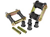 BUSHING AMC HD SPRING SHACKLE KIT 70-83 Black - image 1