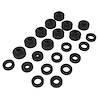 BUSHING CJ5/CJ7 BODY MOUNTS 76-79 22PCS Black - image 1