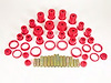 Total Kit Red Incl. C-Arm Front/Spring And Shackle Rear/Tie Rod Boots/Track Arm Front - image 1